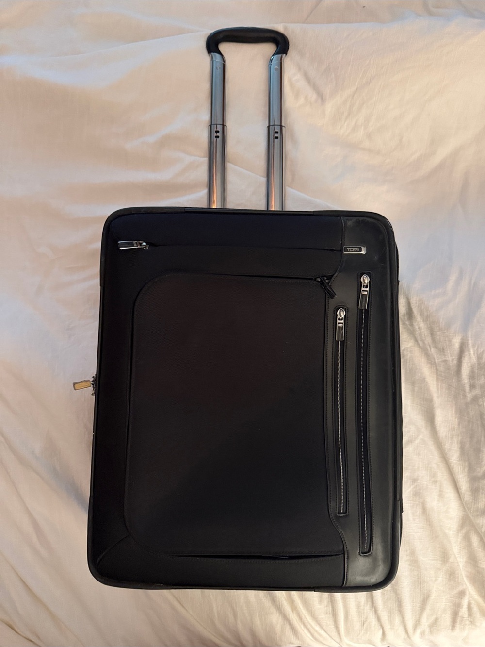 Tumi Black Travel Briefcase with Front Zip Pockets - Picture 2 of 12